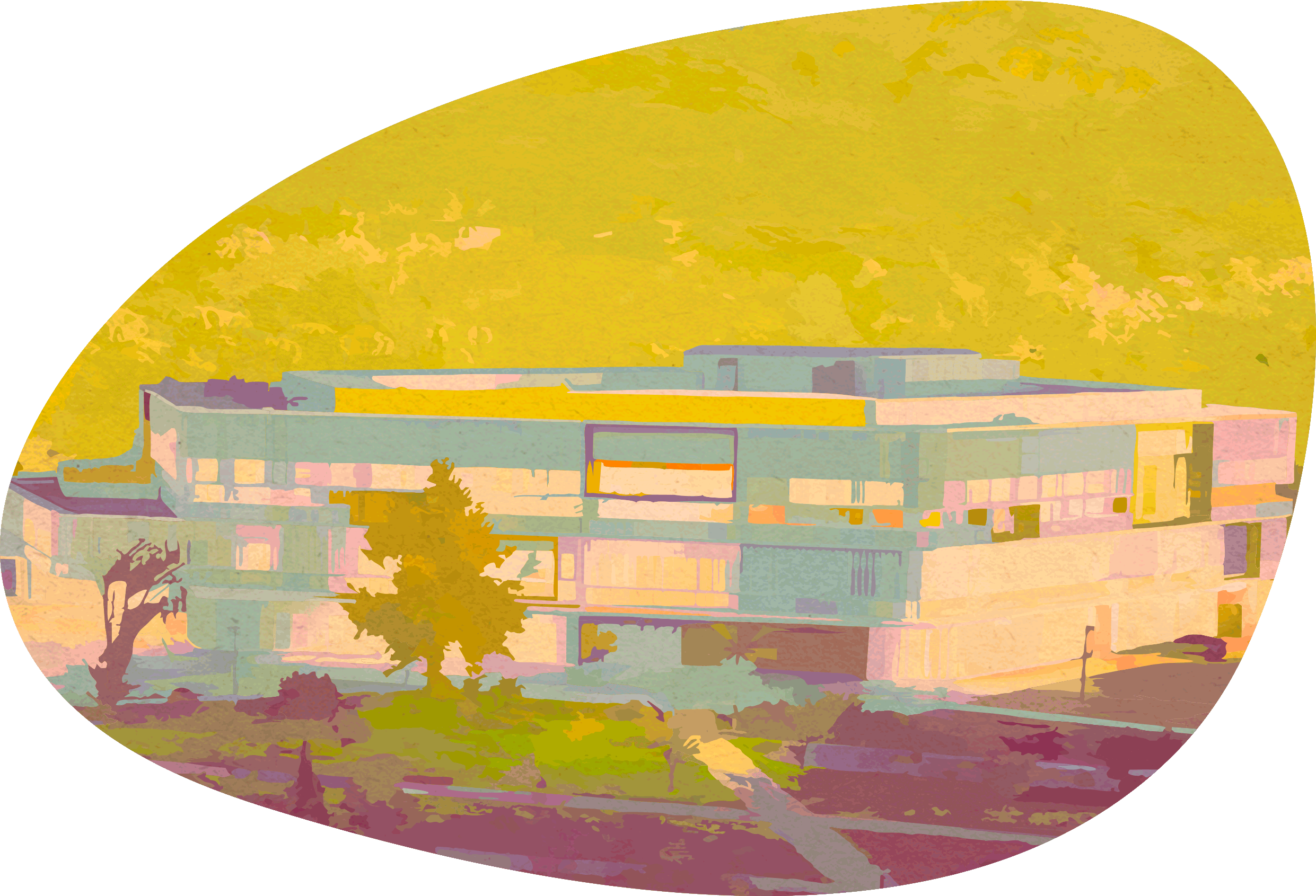 illustration de la BU de l'Hexagone à Luminy